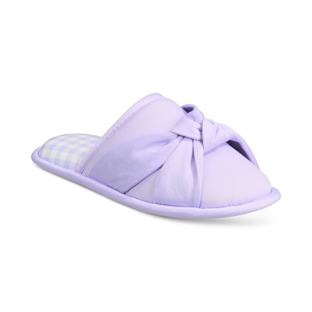 Charter Club Women's Slip-on Twisted Slippers - Lightest Lilac - X-Large 11-13